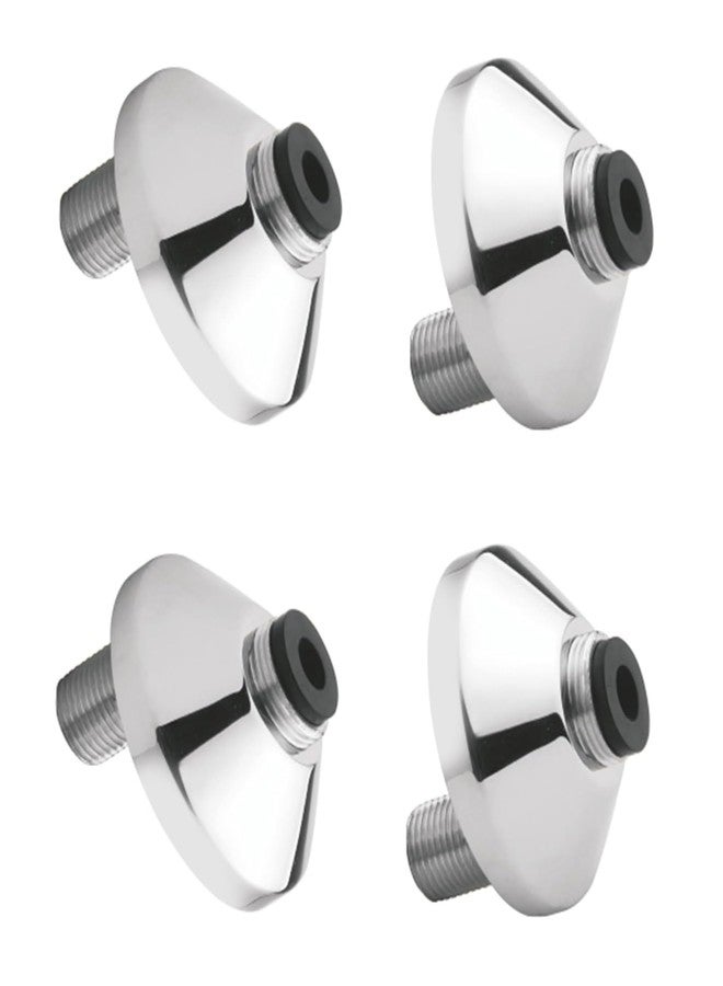 JAGGER JAG303 SS-304 Grade, Leg with Flange & Washer for Wall Mixers (Combo Set of - (4, Silver) - Image 1